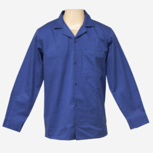 Camisa Gola Polo Manga Longa Azul Uniforme Profissional